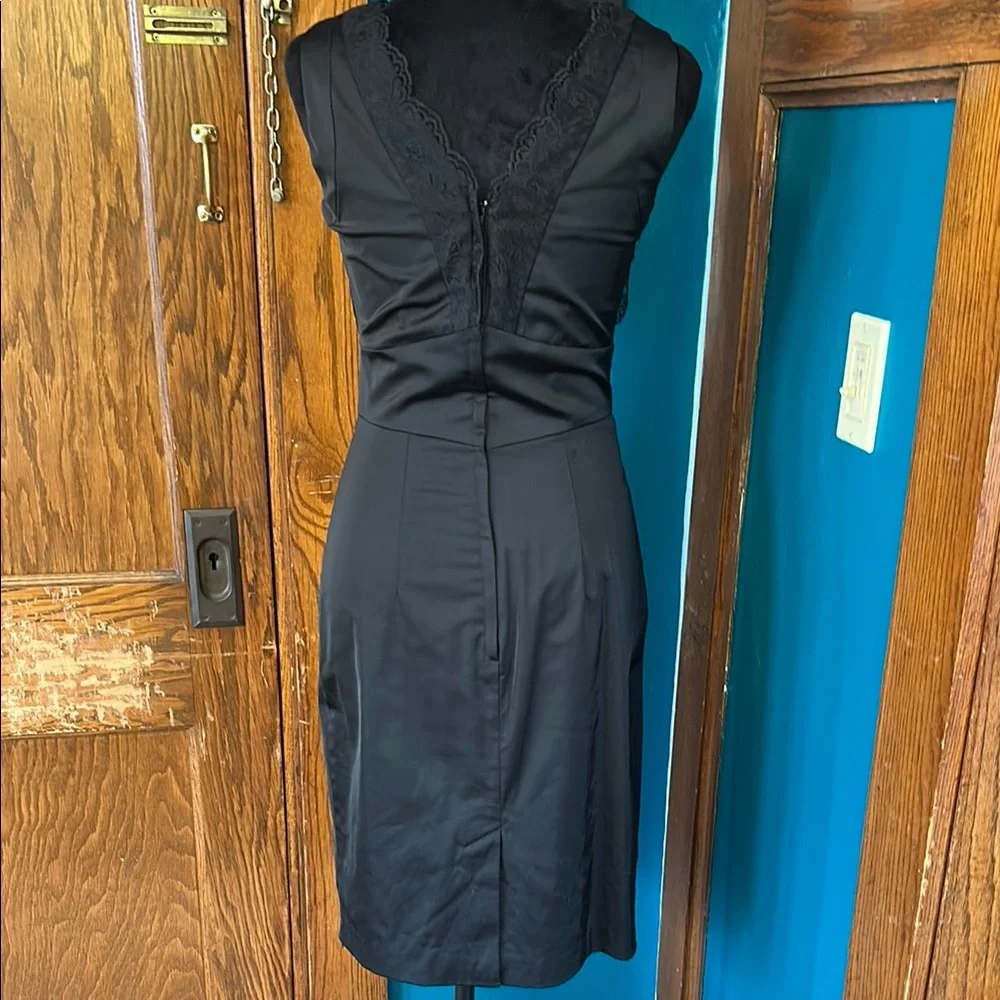 H&M Black Sweetheart Sheath Midi Dress - Picture 5 of 7